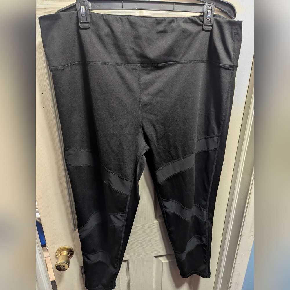 Mejing 4xl plus size black leggings